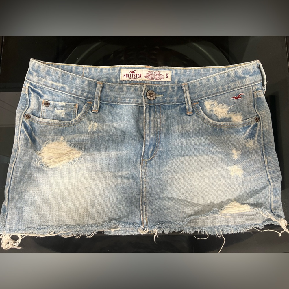 Hollister Blue Jean Skirt